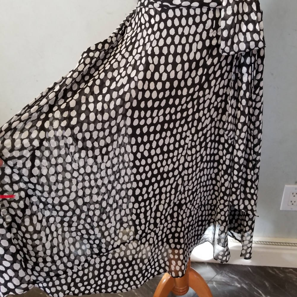 NWT Club Monaco Saffra Printed Ruffle Dress (I28) - Picture 5 of 8